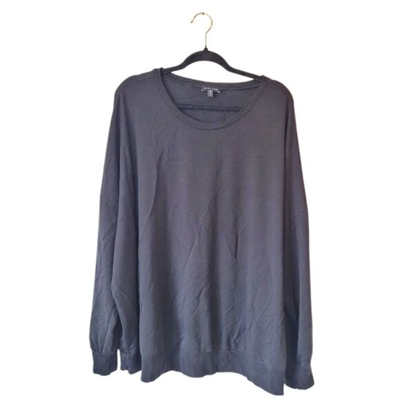 Universal Standard Women's Basic Black Modal Sweatshirt Size XL - Picture 1 of 6